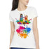 Vasthrlay Happy Holi Printed Round Neck Tshirt for Women